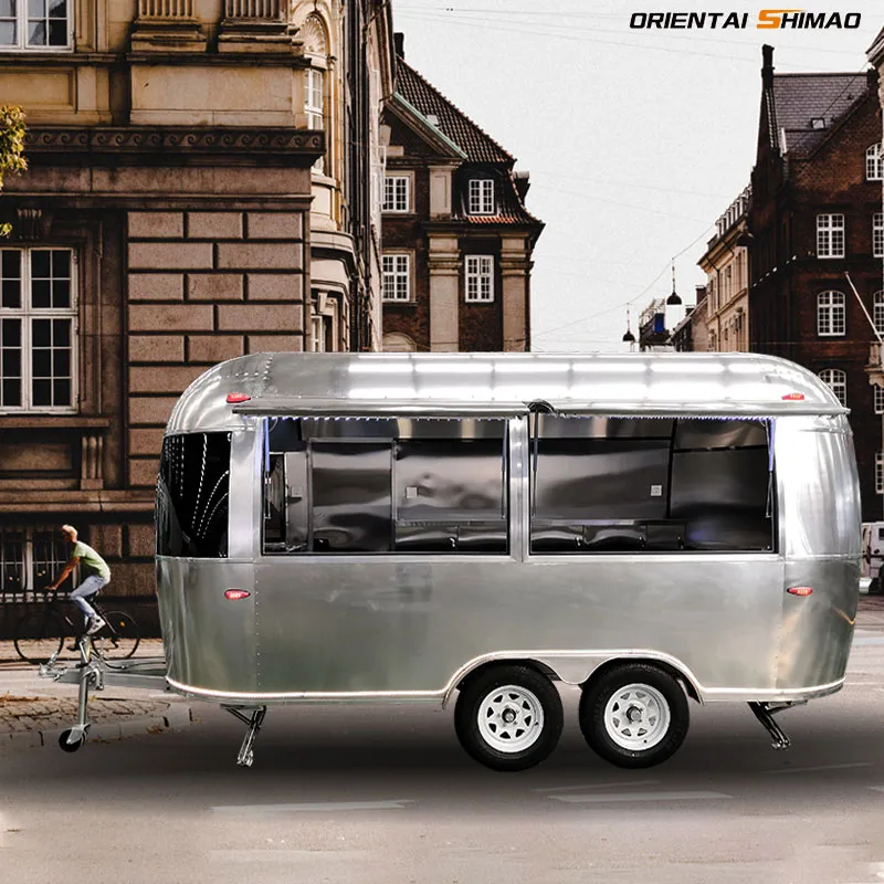 Camion de nourriture Airstream en aluminium