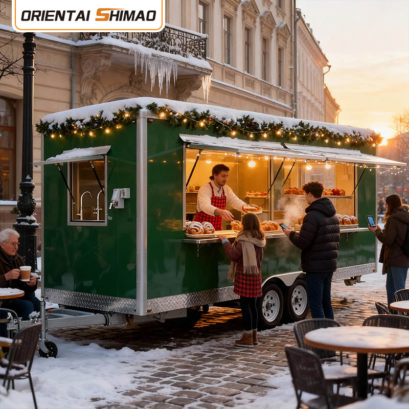 Remorque de nourriture de bar mobile