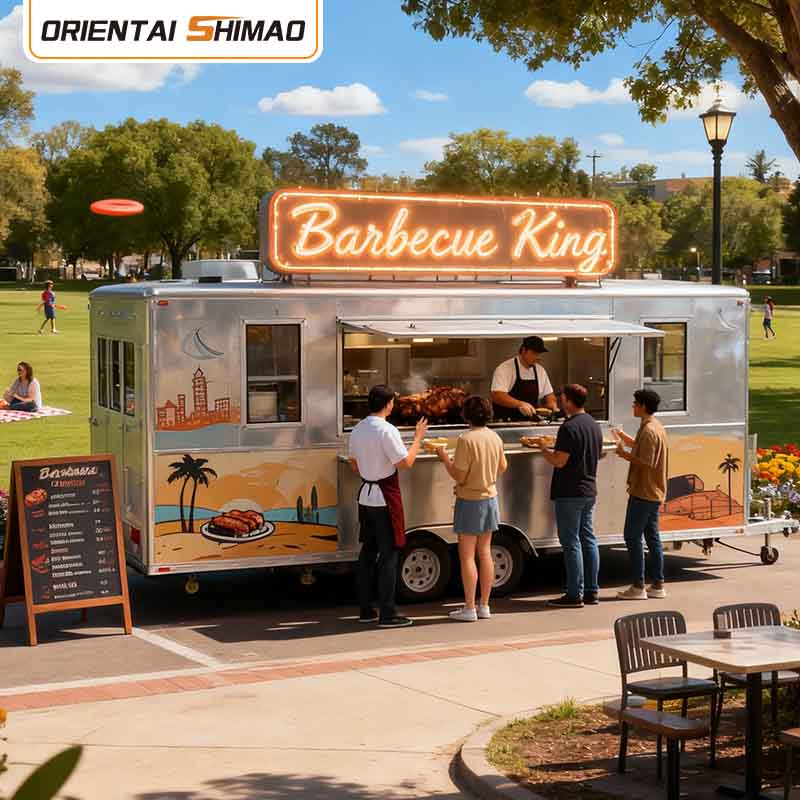 Remorque de camion de nourriture mobile