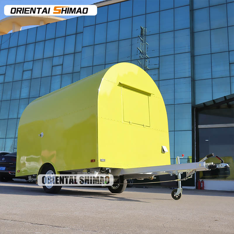 Petit camion de nourriture ronde