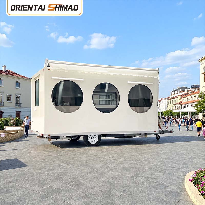 Chariot de nourriture carré sur roues